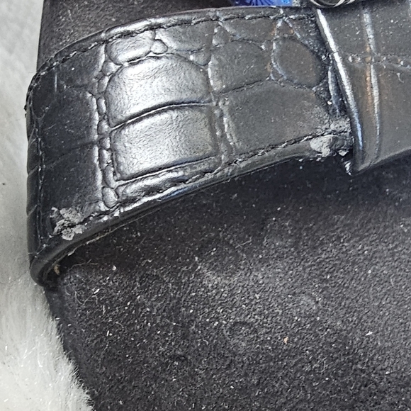 Vionic Womens Rest Amber Backstrap Adjustable Sandal Black Croc Size 6 - Picture 8 of 9